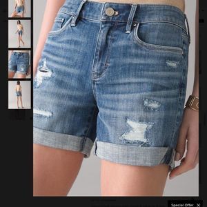WHBM distressed girlfriend shorts size 4
